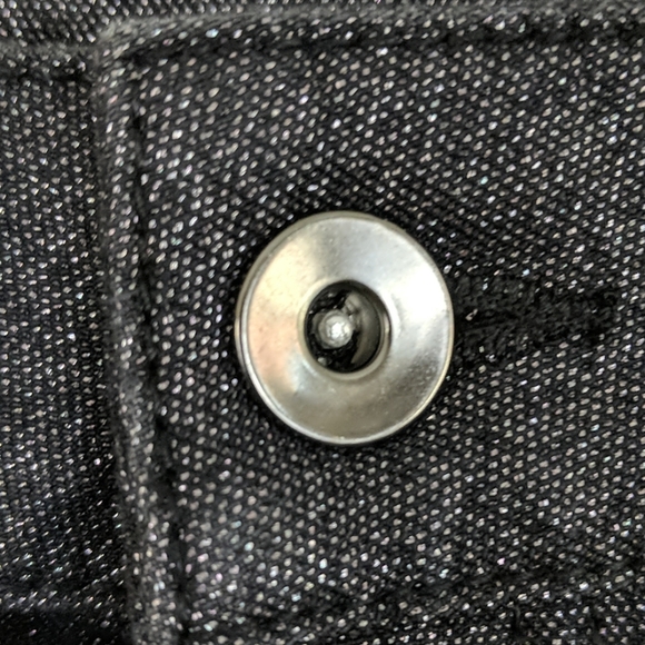 NWT ~ SOAKED IN LUXERY Silver Glitter  Skirt - Picture 6 of 8